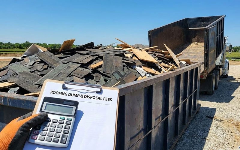 Roofing dumb and disposal fees